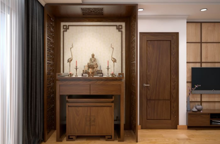Những đồ thờ cúng không thể thiếu trên bàn thờ chung cư
