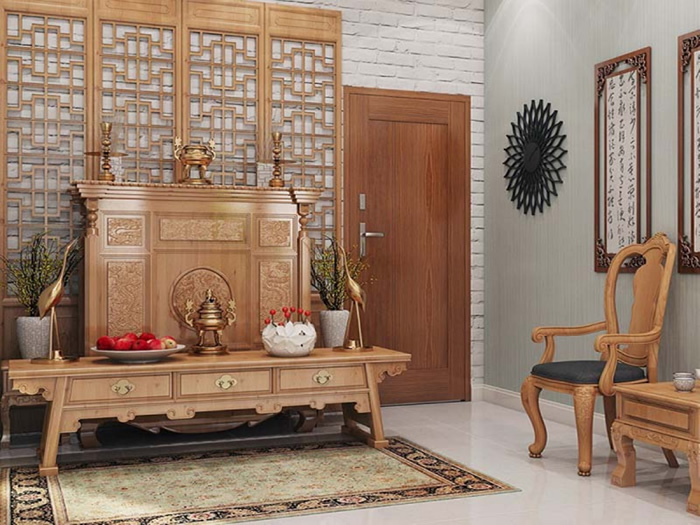 Hóa giải lỗi phòng ngủ gần bàn thờ đơn giản